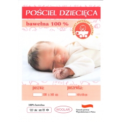 Pościel dla niemowlaka do łóżeczka 100% bawełna