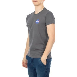 NASA koszulka męska t-shirt dekolt V Basic Ball szara